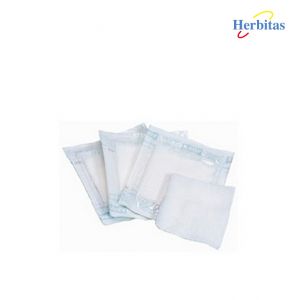 Sterile Non-Woven Gauze 10x10 cm. Box of 150 envelopes.