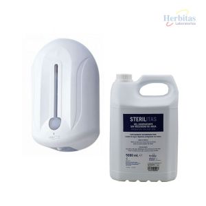 Distributeur Automatique de Gel + Bidon de 5L Sterilitas 