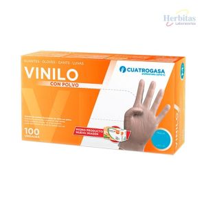 caja guantes vinilo polvo