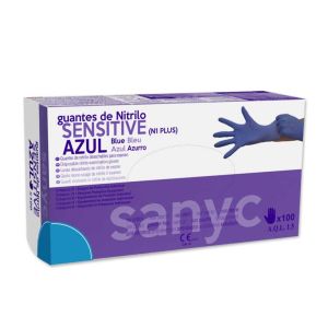  Guantes Nitrilo Sanyc Sensitive Sin Polvo