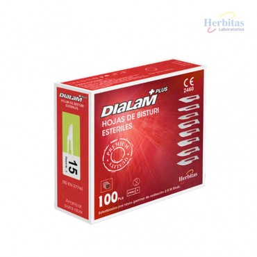 Hojas de Bisturí Estériles Dialam + Plus Nº10