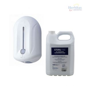 Dosificador Automático Gel + Garrafa 5L Sterilitas