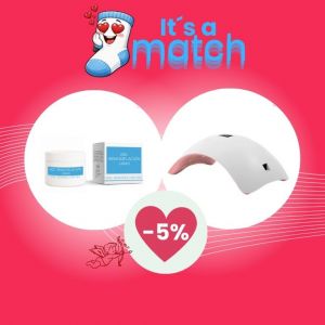 San Valent&iacute;n &iexcl;Match!: gel remodelaci&oacute;n + l&aacute;mpara UV-LED  -5% descuento